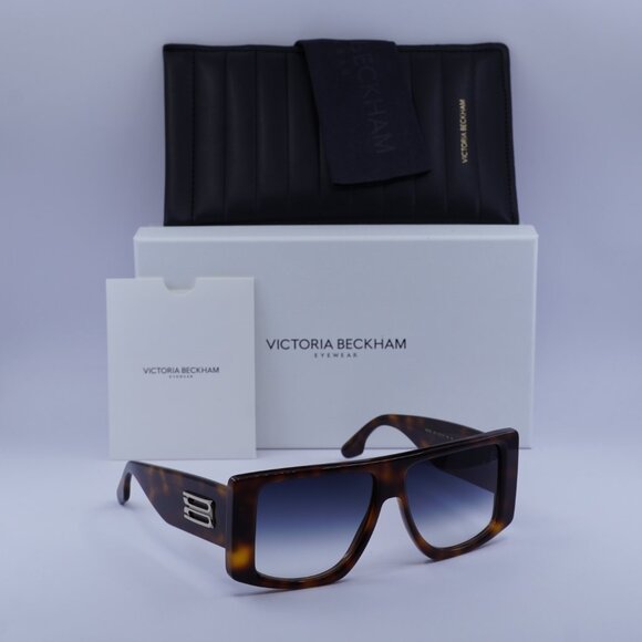 Victoria Beckham VB678S 215 Square Sunglasses – Havana/Blue Gradient - Picture 4 of 9